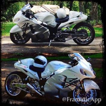 Suzuki : Hayabusa 2006 custom white chrome suzuki hayabusa limited