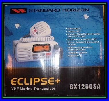 NEW STANDARD HORIZON ECLIPSE PLUS GX1250SA BOAT VHF MARINE TRANSCEIVER RADIO