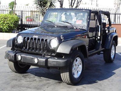 Jeep : Wrangler Unlimited 4WD Sport 2014 jeep wrangler unlimited 4 wd sport damaged repairable salvage fixer project