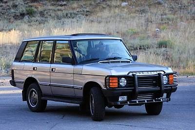 Land Rover : Range Rover Classic 1991 range rover classic silver on gray many extras good condition
