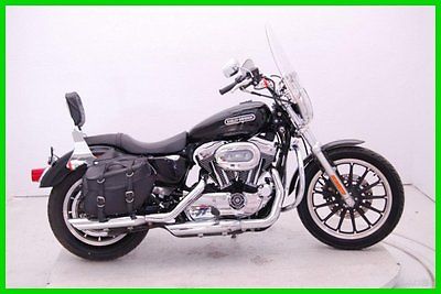 Harley-Davidson : Sportster 2007 harley davidson xl 1200 l used p 12769 vivid black saddlebags backrest