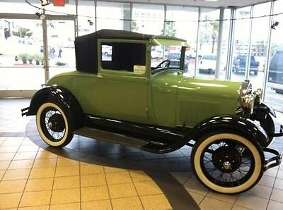 Ford : Model A sport coupe 1928 ford model a sports coupe barn find orginal hot rod rat rod custom flathead