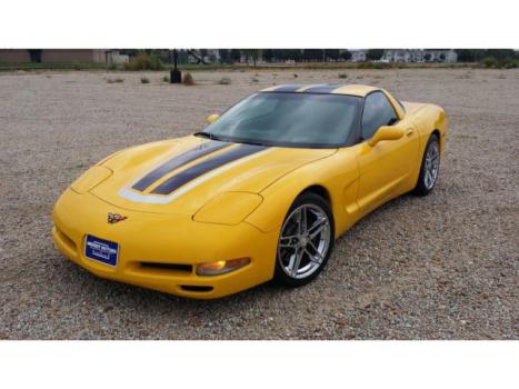 Chevrolet : Corvette 2dr Cpe 2002 chevy corvette yellow automatic with chrome wheels wholesale
