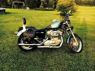 Harley-Davidson : Sportster 2005 harey davidson sportster xlh 883 hugger bags and flames stock 15 k immaculate