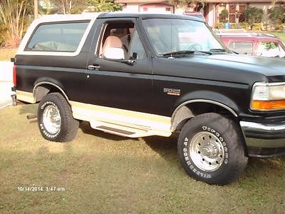 Ford : Bronco EDDIE BAUER 1995 ford bronco eddie bauer 5.8 351 hd tow package