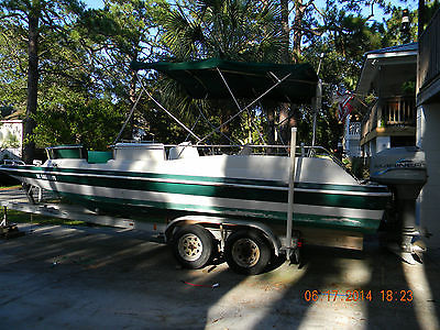 Hurricane Deck Boat 1996 with trailer
