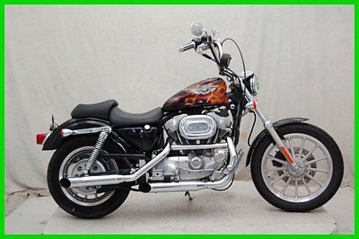 Harley-Davidson : Sportster 2003 harley davidson sportster xl 883 h hugger used p 12498 black w flames