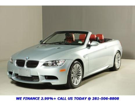 BMW : M3 Convertible 5 k low miles silver on red nav smg leather xenons sport m pkg prem pkg pdc alloy