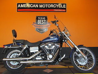 Harley-Davidson : Dyna 2007 used low miles blue harley davidson dyna wide glide fxdwg