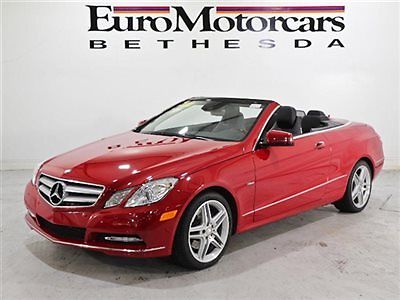 Mercedes-Benz : E-Class 2dr Cabriolet E350 RWD lane tracking pkg mars red convertible amg 13 appearance package 11 parktronic