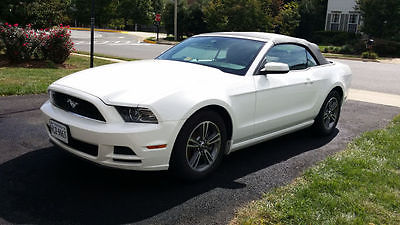 Ford : Mustang Premium Convertible 2-Door 2013 ford mustang premium convertible 2 door 3.7 l 32 k miles leather warranty