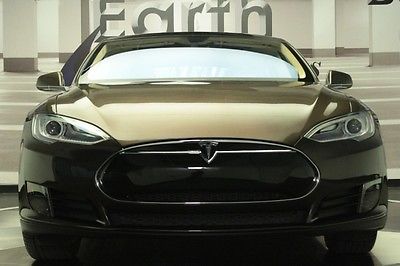 Tesla : Model S Base Sedan 4-Door 2013 tesla model s 1 owner pano roof smart suspension tech wow