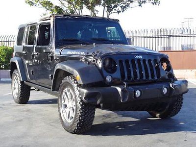 Jeep : Wrangler Unlimited 4WD Rubicon 2014 jeep wrangler unlimited 4 wd rubicon rebuilder project salvage save wrecked