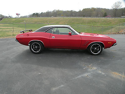 Dodge : Challenger 340 1973 dodge challenger matching numbers 340 factory air red with black interior