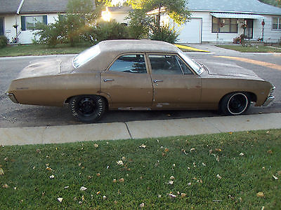 Chevrolet : Impala biscayne/impala 4dr 67 biscayne 4 dr supernatural clone car project minimal differences same car