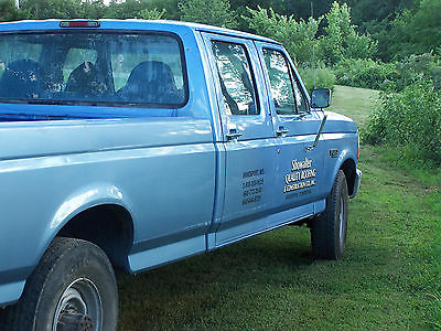 Ford : F-350 Blue 1996 f 350 ford four door 2 wheel drive 351 w 8 ft bed