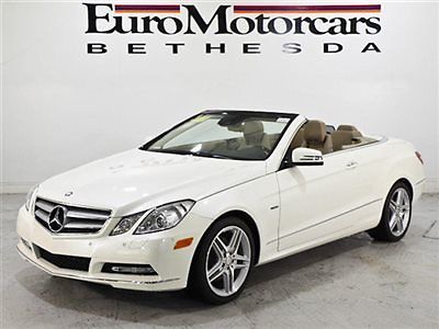 Mercedes-Benz : E-Class 2dr Cabriolet E350 RWD MB Certified CPO P2 diamond white 13 blue top 11 appearance pkg convertibles amg