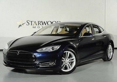 Tesla : Model S 85 kWh 2013 tesla model s 85 kwh pano roof 4 door tech pkg smart air suspension