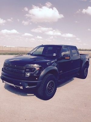 Ford : F-150 SVT Raptor Super Crew Pickup 4-Door 14 ford raptor special edition tuxedo black metallic 1683 miles immaculate