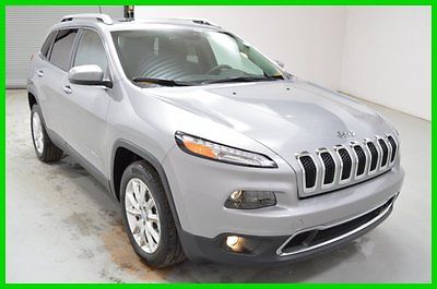 Jeep : Cherokee Limited SUV V6 Cyl FWD NAV Dual Sunroof Leather New 2015 Jeep Cherokee Limited FWD Remote start Back Camera Uconnect 8.4 Aux In