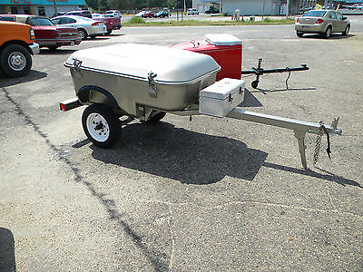 small trailer pull behind storage car truck hot rod tricycle motorcycle tent