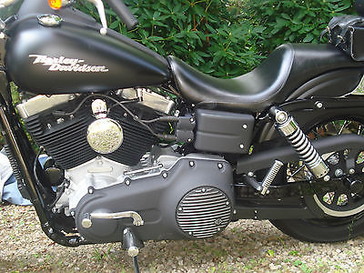 Harley-Davidson : Dyna 2009 fxdb hd street bob custom denim black 3 k miles