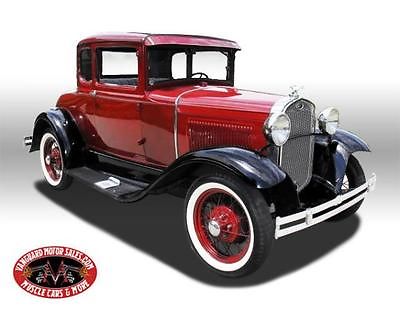 Ford : Model A Coupe 1931 ford 5 window coupe steel body gorgeous hot