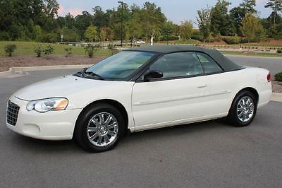 Chrysler : Sebring Limited 2004 chrysler sebring limited convertible 42 k miles white leather mint
