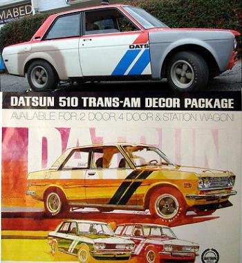 Datsun : Other TRANS AM DECOR PACKAGE 1972 datsun 510 2 door collectible original trans am decor package car no rust