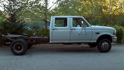 Ford : F-350 XL Crew Cab Pickup 4-Door 1992 ford f 350 f 350 4 x 4 4 wd dually crew extended cab work truck