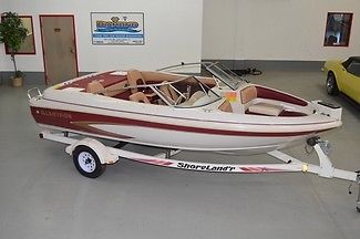 1996 GLASTRON 175 FISH & SKI 17FT BOWRIDER, MERCRUISER 3.0L 135HP, W/ TRAILER