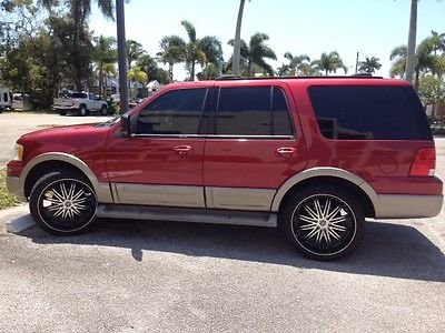 Ford : Expedition Eddie Bauer Ford Expedition 2004, Super Clean w/ 24's, Train Horn, & 2 12 JL Audios W-6