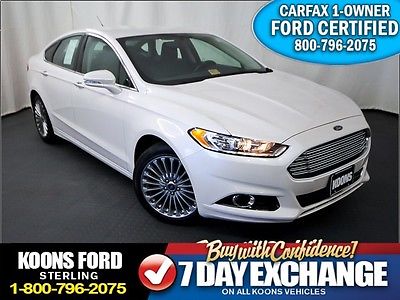 Ford : Fusion Titanium 2.0L EcoBoost FACTORY CERTIFIED~ONE-OWNER~NON-SMOKER~LEATHER~HEATED SEATS~DEALER MAINTAINED