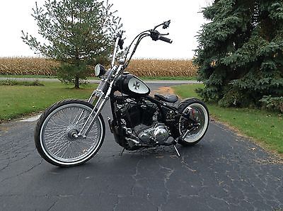 Harley-Davidson : Sportster Harley 1100 build chopper bobber DNA hardtail craftech