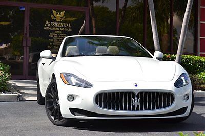 Maserati : Gran Turismo Convertible HIGH $144515 MSRP, ONLY 4K MI, 444HP V8, NAVI, POLTRONA FRAU SEATS, 20