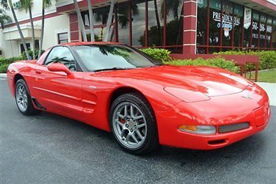 Chevrolet : Corvette 2dr Z06 Hardtop FLORIDA CAR, CL;EAN CARFAX, NEVER HURT, ONLY 51K MILES, BEAUTIFUL BRIGHT RED!!