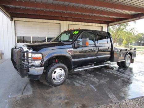 Ford : F-350 Lariat 4X4 P 2009 ford f 350 super duty crew cab flatbed dually 6.4 l powerstroke automatic 4 x 4