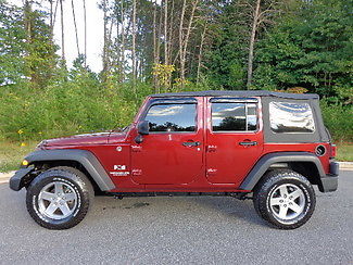 Jeep : Wrangler Unlimited X 2008 jeep wrangler unlimited 4 wd 4 dr sport freedom top 368 p mo 200 down
