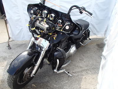 Harley-Davidson : Touring 2006 harley davidson touring flhx street glide black 26 k runs extras damaged
