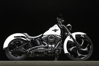 Harley-Davidson : Softail 2011 harley davidson custom fatboy lo 26 inch wheel american iron feature bike