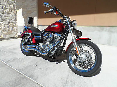 Harley-Davidson : Dyna 2008 harley davidson dyna only 2508 miles excellent condition red