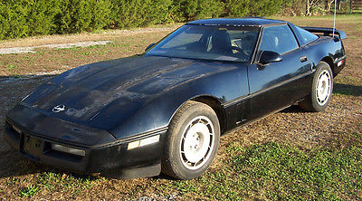 Chevrolet : Corvette 2-Door Coupe 1986 corvette w 350 v 8 and 4 3 trans barn find resto project