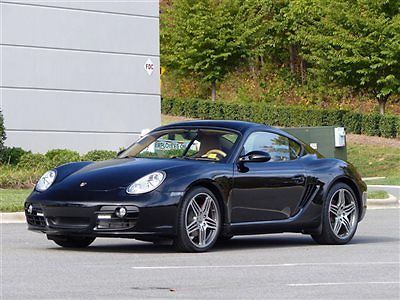 Porsche : Cayman 2dr Coupe S 2 dr coupe s turbo wheels stunning black paint and only 26 k miles low miles ma