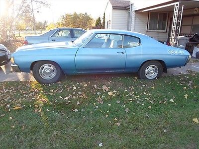 Chevrolet : Chevelle Base 1972 chevelle 350 3 speed manual 73 xxx miles runs drives barn find