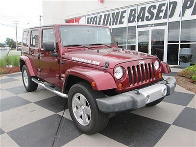 Jeep : Wrangler 4WD 4dr Unlimited Sahara 4 wd 4 dr unlimited sahara suv automatic gasoline 3.8 l v 6 cyl red rock crystal pea