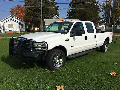 Ford : F-350 All White 2006 ford f 350 fx 4 crew cab gooseneck ranch hand 4 x 4 turbo diesel truck a c