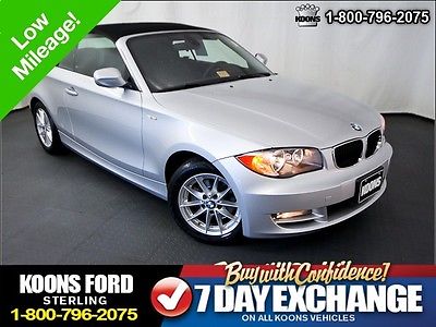 BMW : 1-Series 128i Convertible Very Low Miles~Premium Pkg~Leather/Heated Seats~Automatic~Excellent Condition
