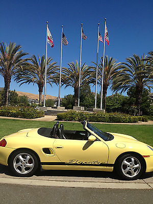Porsche : Boxster 986 Yellow conv. Excellent body/paint. Good history w/3 PCA owners.Throaty exhaust.