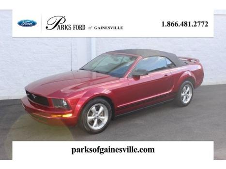 Ford : Mustang V6 Convertible Mustang Manual Black Leather Nice Top Low miles CD Wheels Maroon