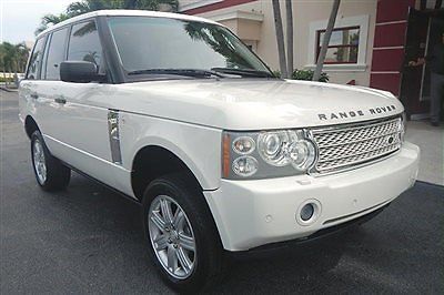 Land Rover : Range Rover HSE FLORIDA NEW CAR TRADE IN, FULL SIZE HSE, BEAUTIFUL WHITE w/SAND LEATHER, NAVI